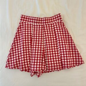 NWT Zara Gingham Skort